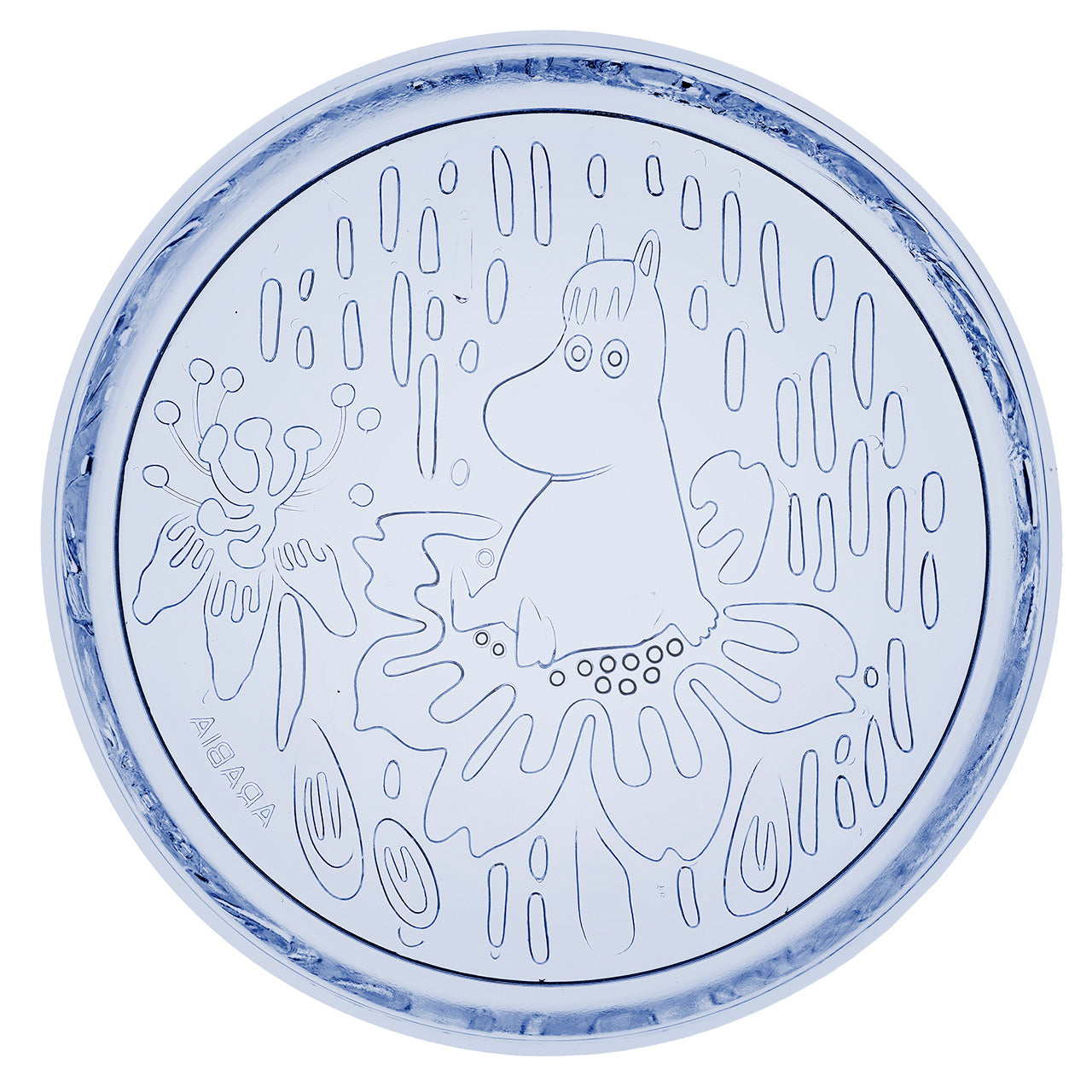 Moomin plate 155mm aqua blue