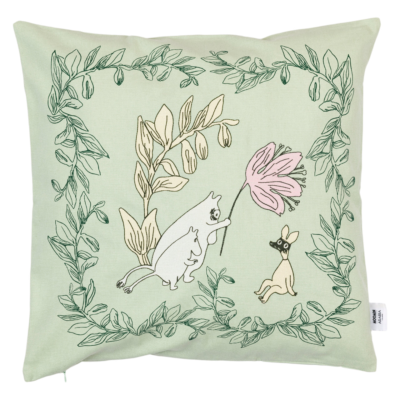 Moomin cushion cover green 50x50cm