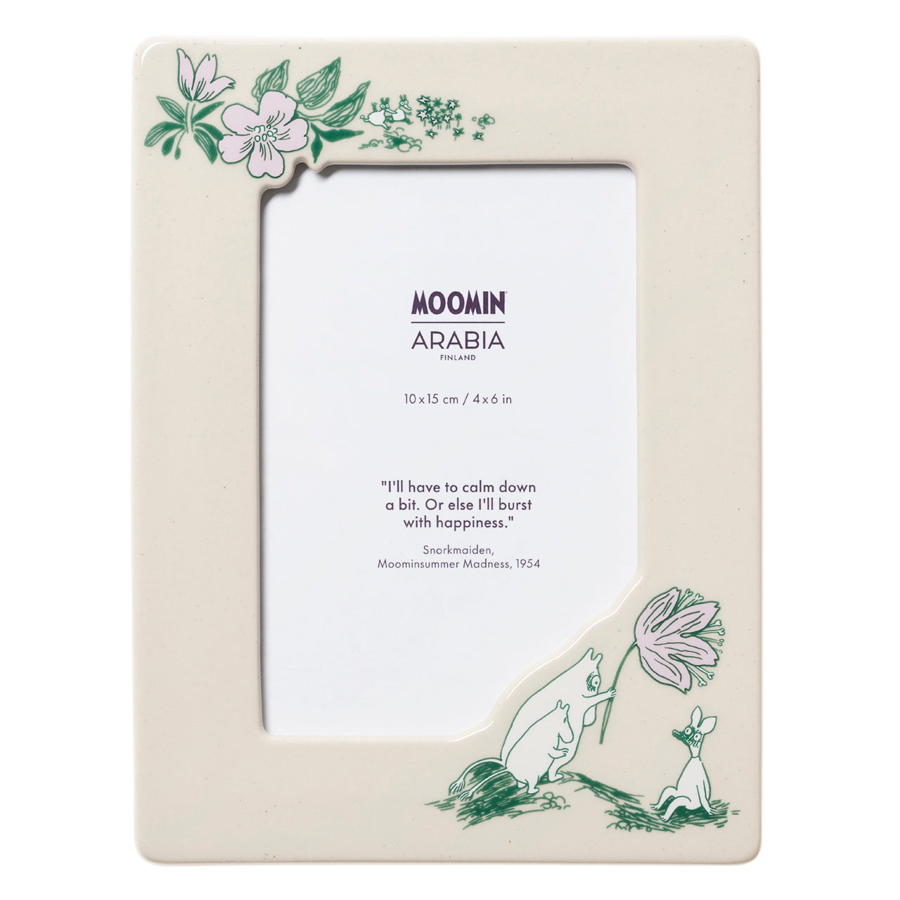Moomin photo frame 10x15cm Wildflower recirculated ceramics