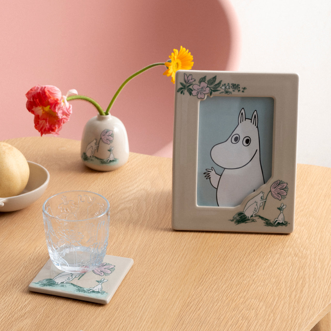 Moomin photo frame 10x15cm Wildflower recirculated ceramics