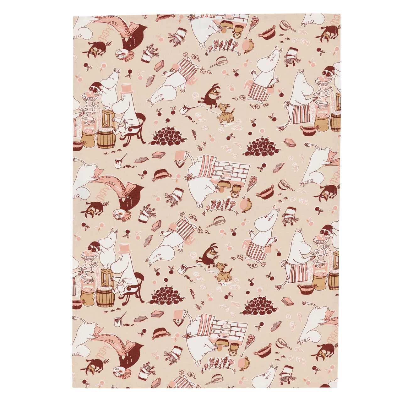 me Chan Chan　暖簾　MOOMIN　マリメッコ柄　リトルミィ Moomin kitchen towel set 50x70cm Housekeeping | Moomin Arabia