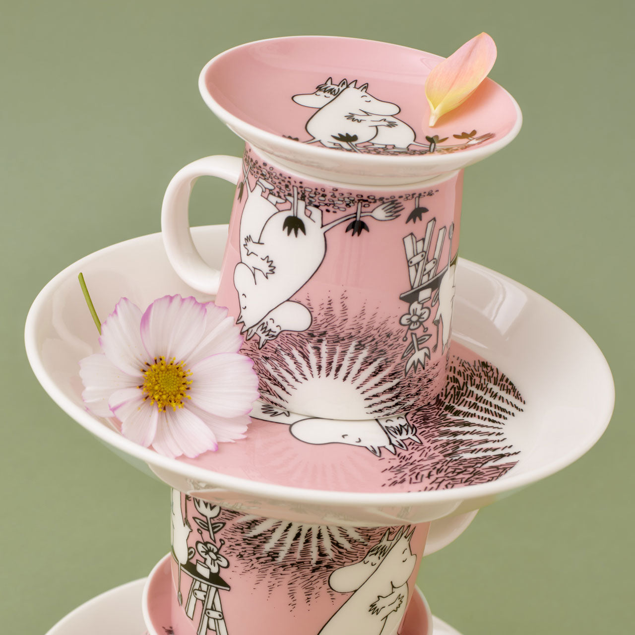 【限定品】Moomin ARABIA ミニフィギュア LOVE Moomin mini plate 10,5cm Love 30 Box | Moomin Arabia