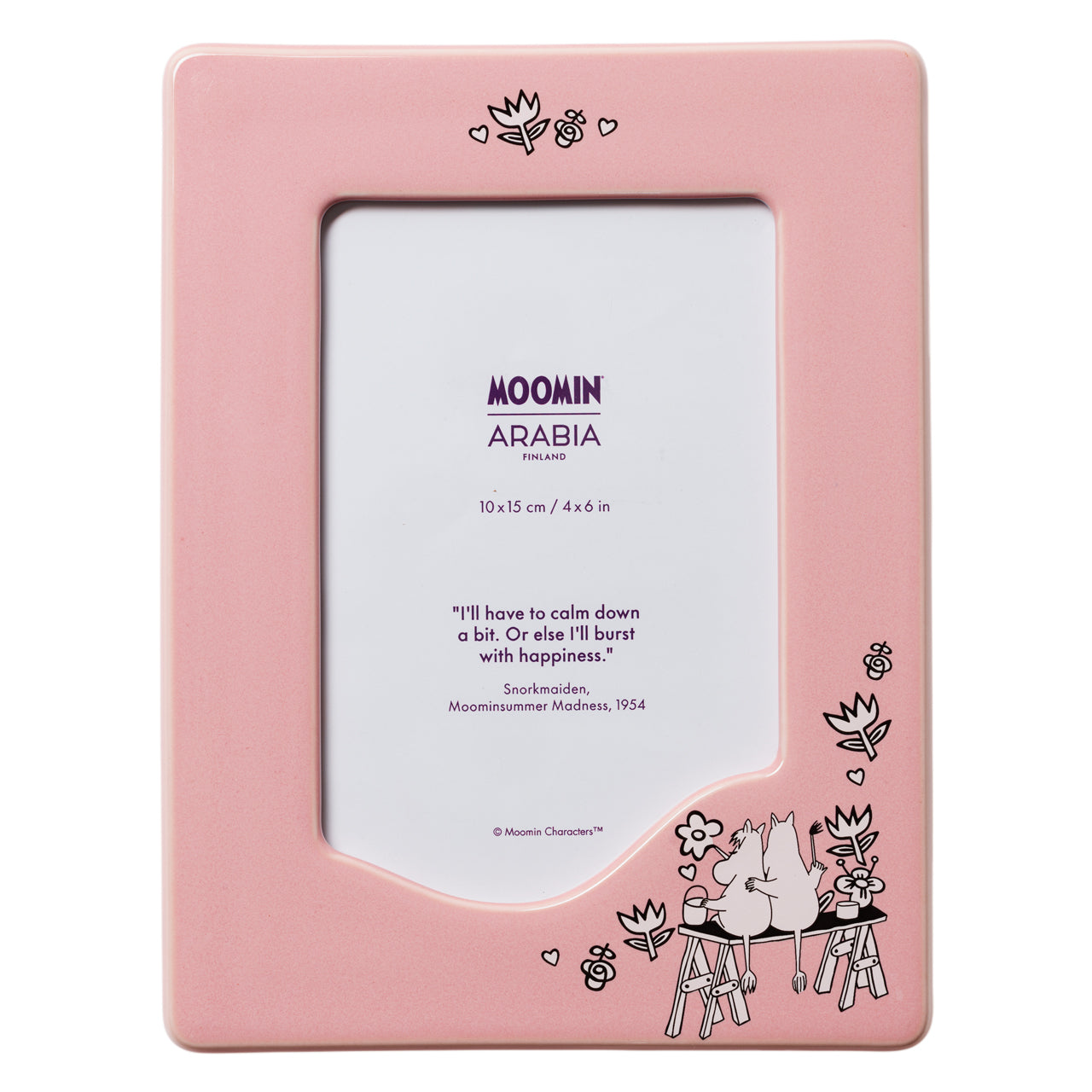 ムーミンフォトフレーム Moomin photo frame 10x15cm Love | Moomin Arabia
