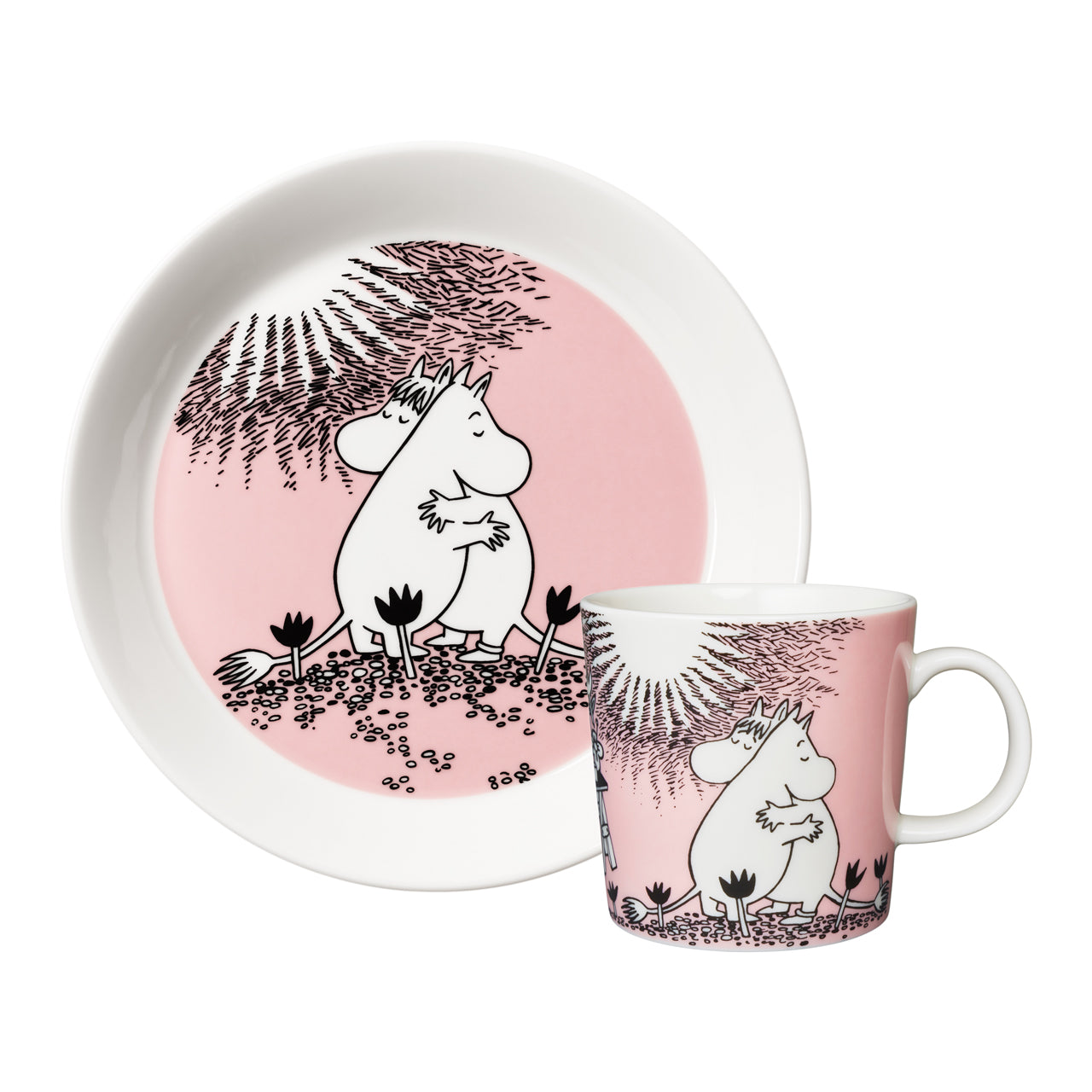 ARABIA/アラビア　Moomin/ムーミン Mug RAKKAUS LOVE Moomin set mug & plate Love | Moomin Arabia
