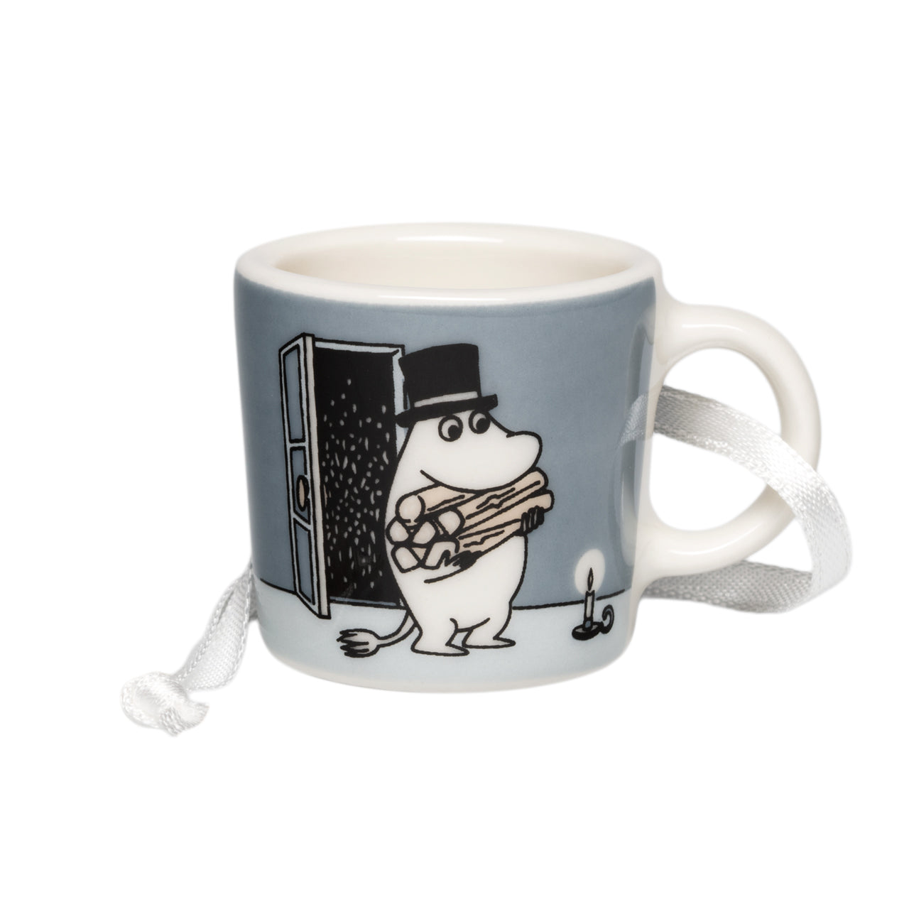 Moomin mini mug Moominpappa grey