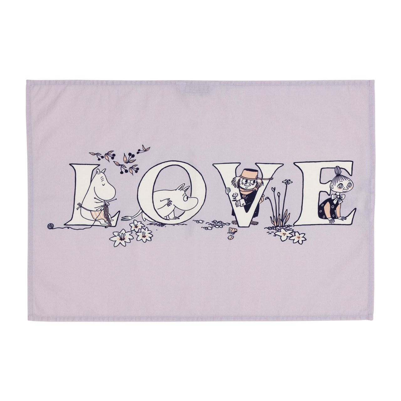 Moomin kitchen towel set 50x70cm Alphabets