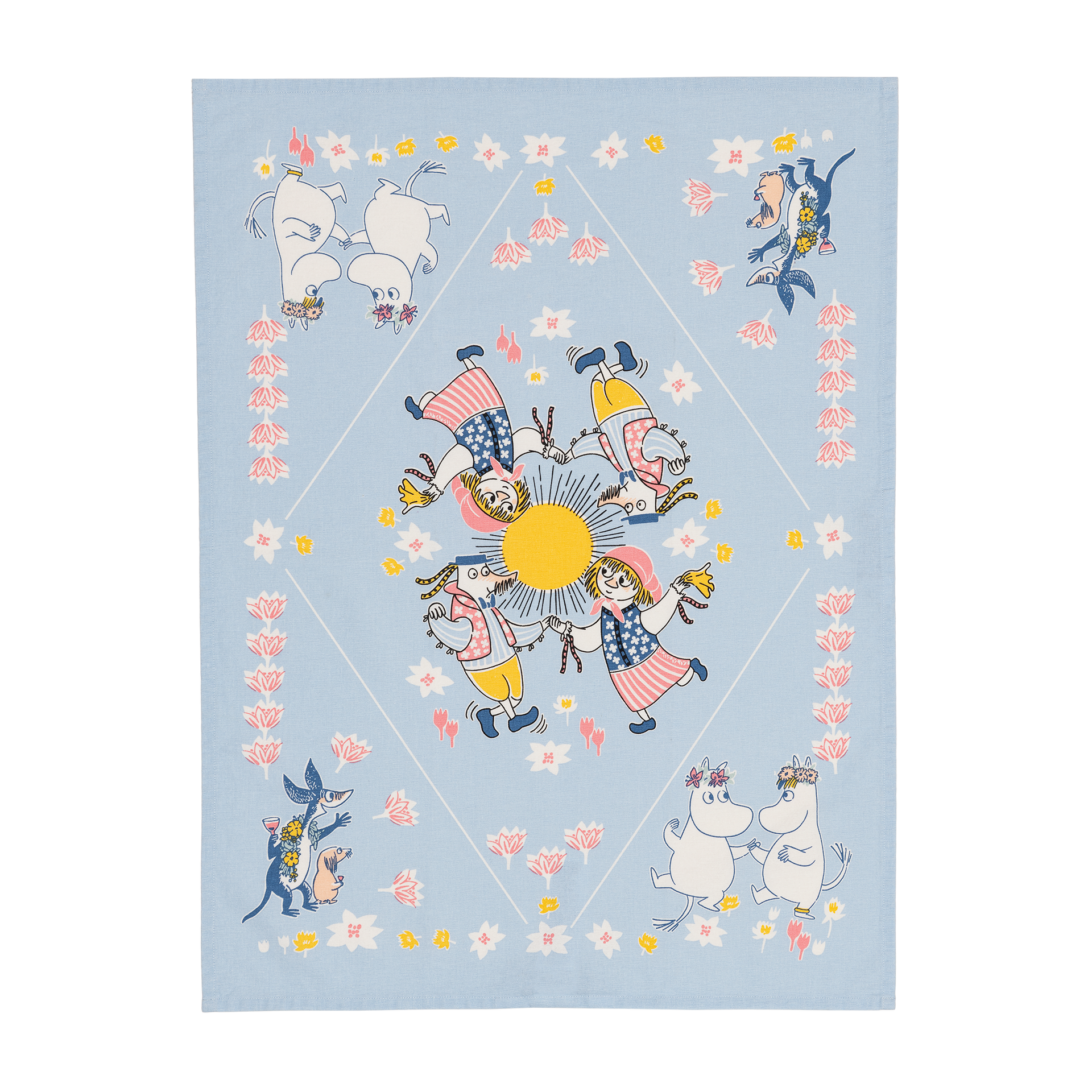 Mumin kökshandduk 50x70cm Sommardans