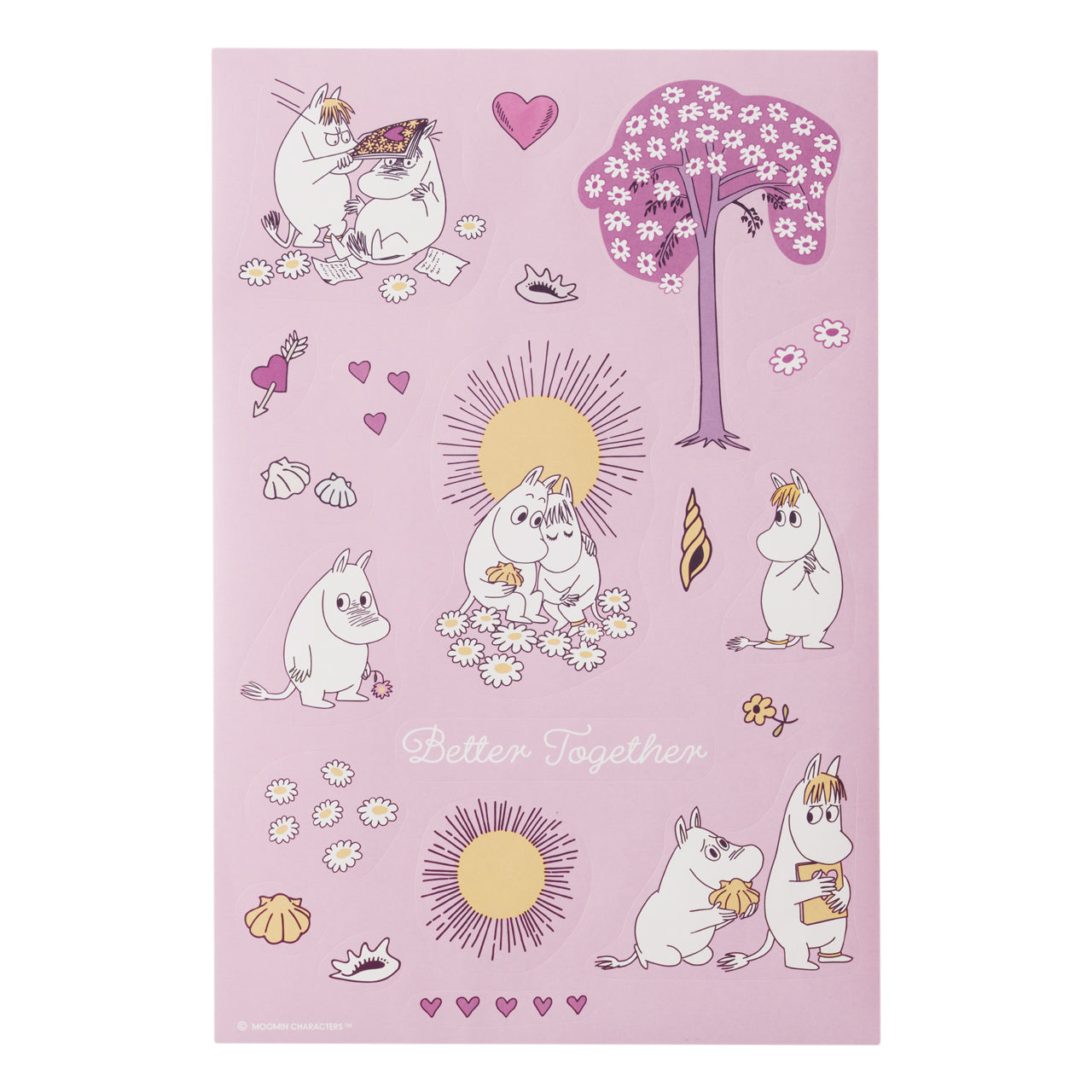 Moomin decorative stickers Sweethearts