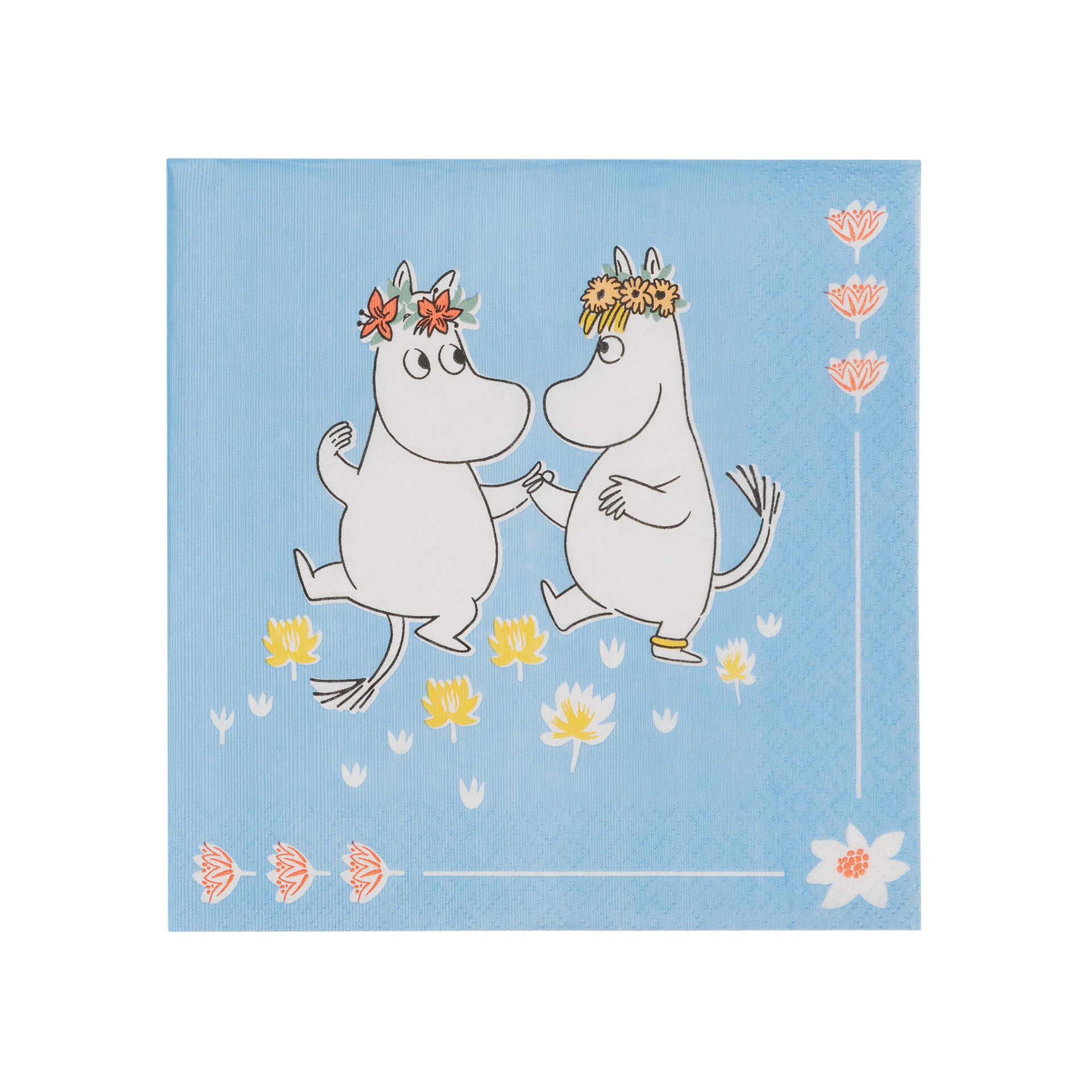 Mumin pappersservett 33cm Sommardans