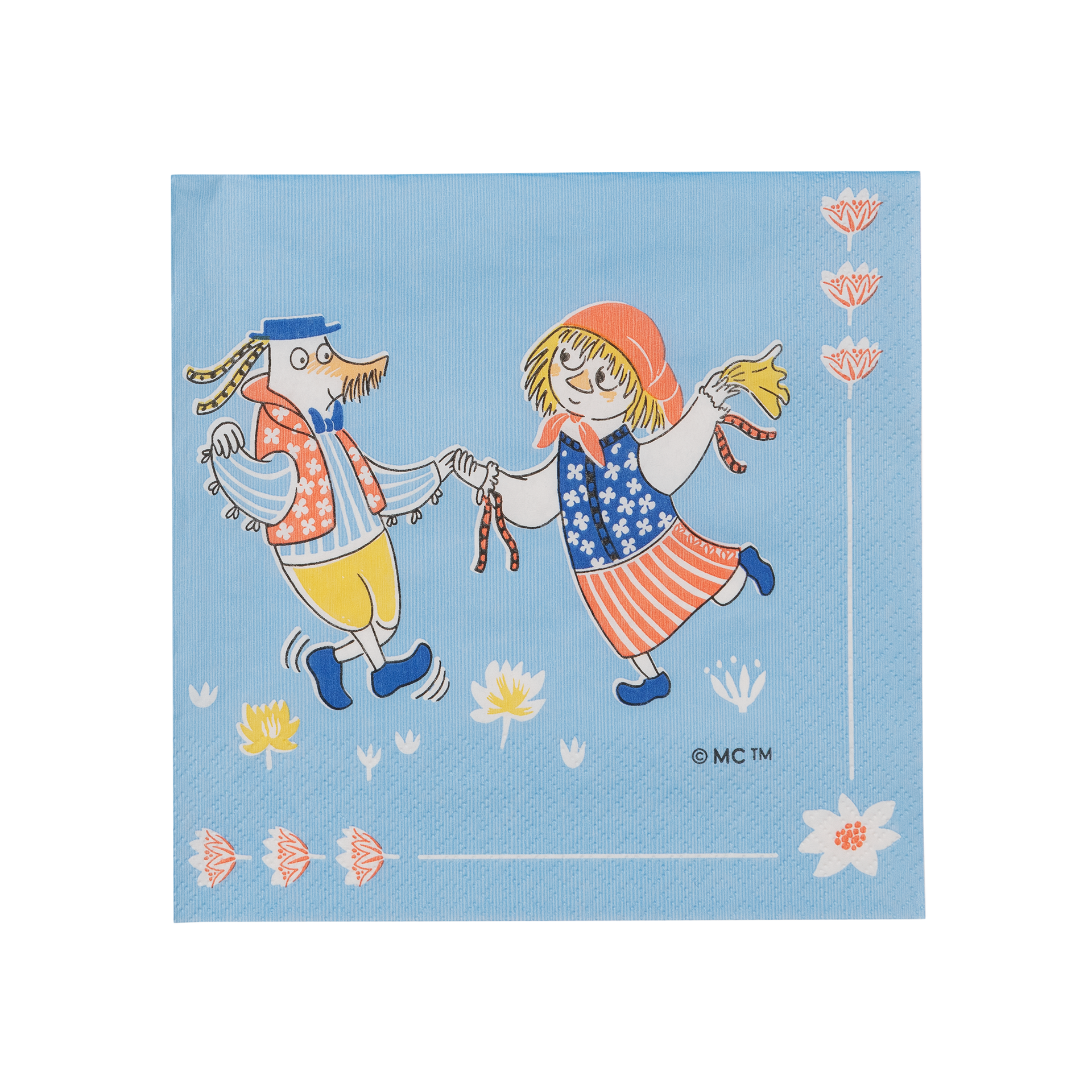 Mumin pappersservett 33cm Sommardans