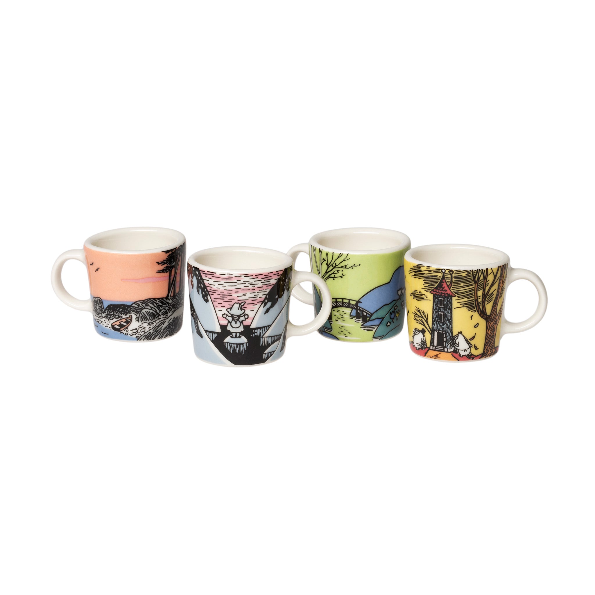 Moomin mini mug set Moomin's Day 4pc | Moomin Arabia