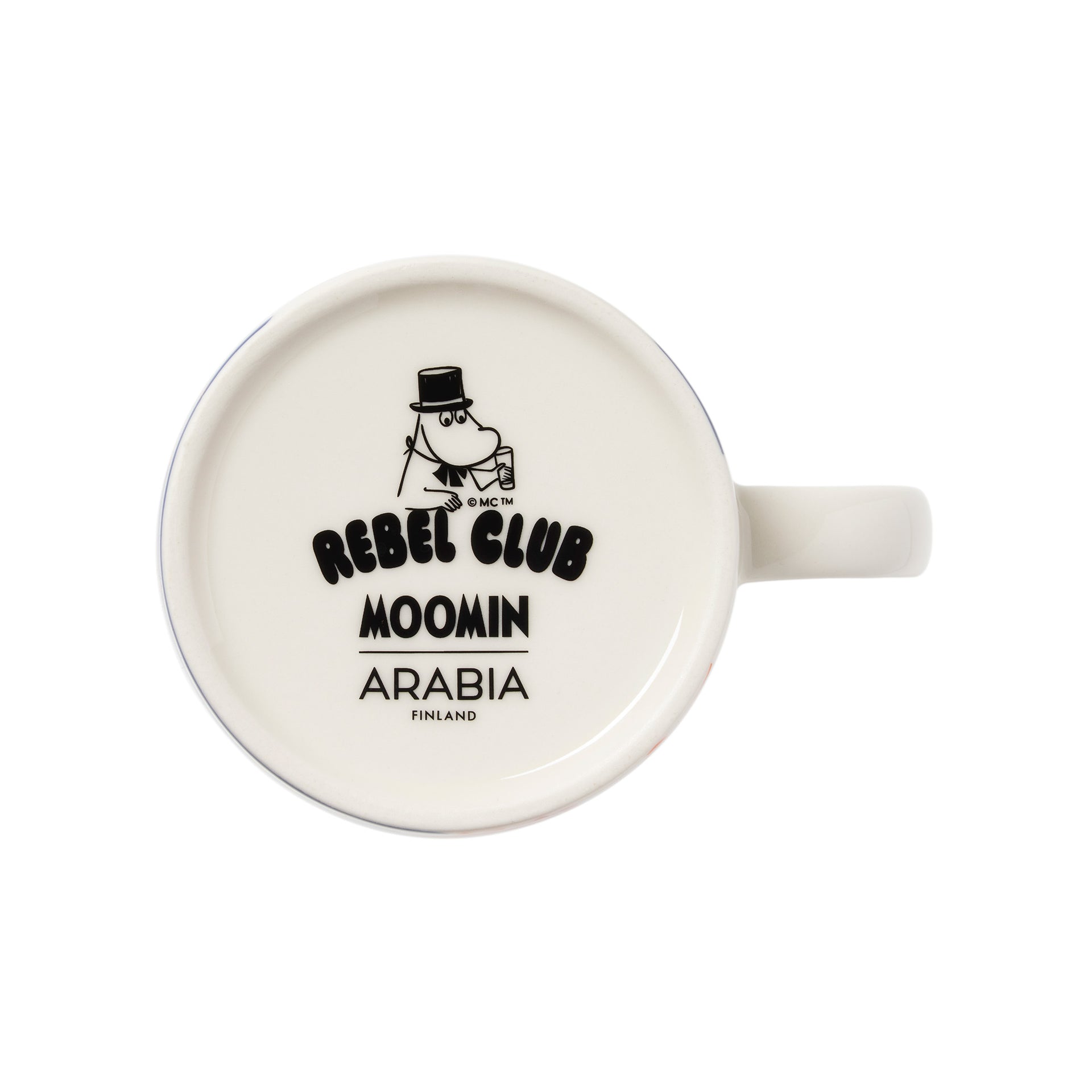 Moomin mug 0,4L Talk it all Out - Mug backstamp with Rebel Club and Moomin Arabia logo