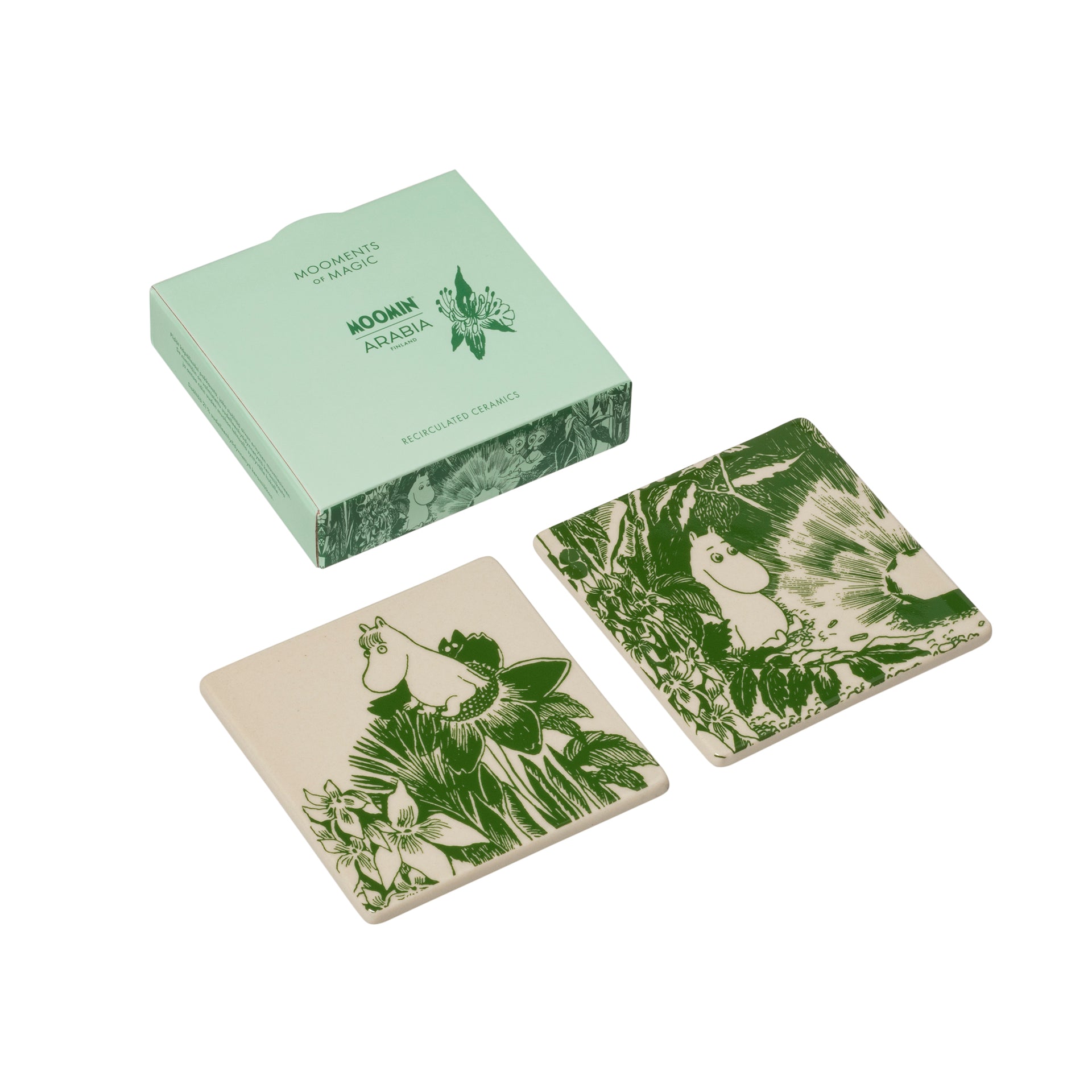 Moomin coaster set Mystical Forest 2pc recirculated