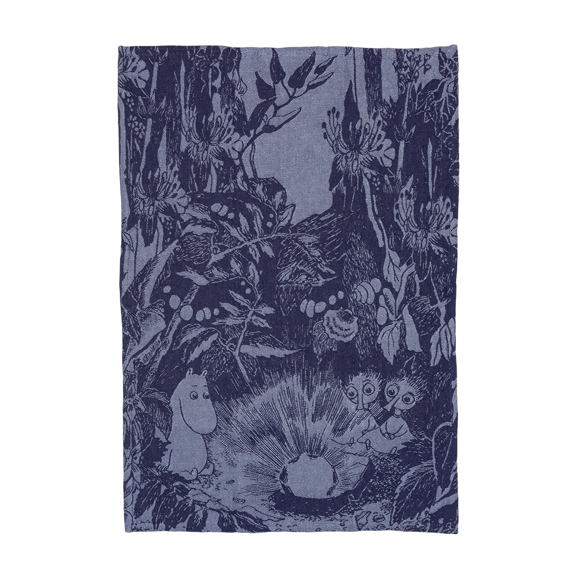 Moomin kitchen towel 45x65cm Mystical Forest blue