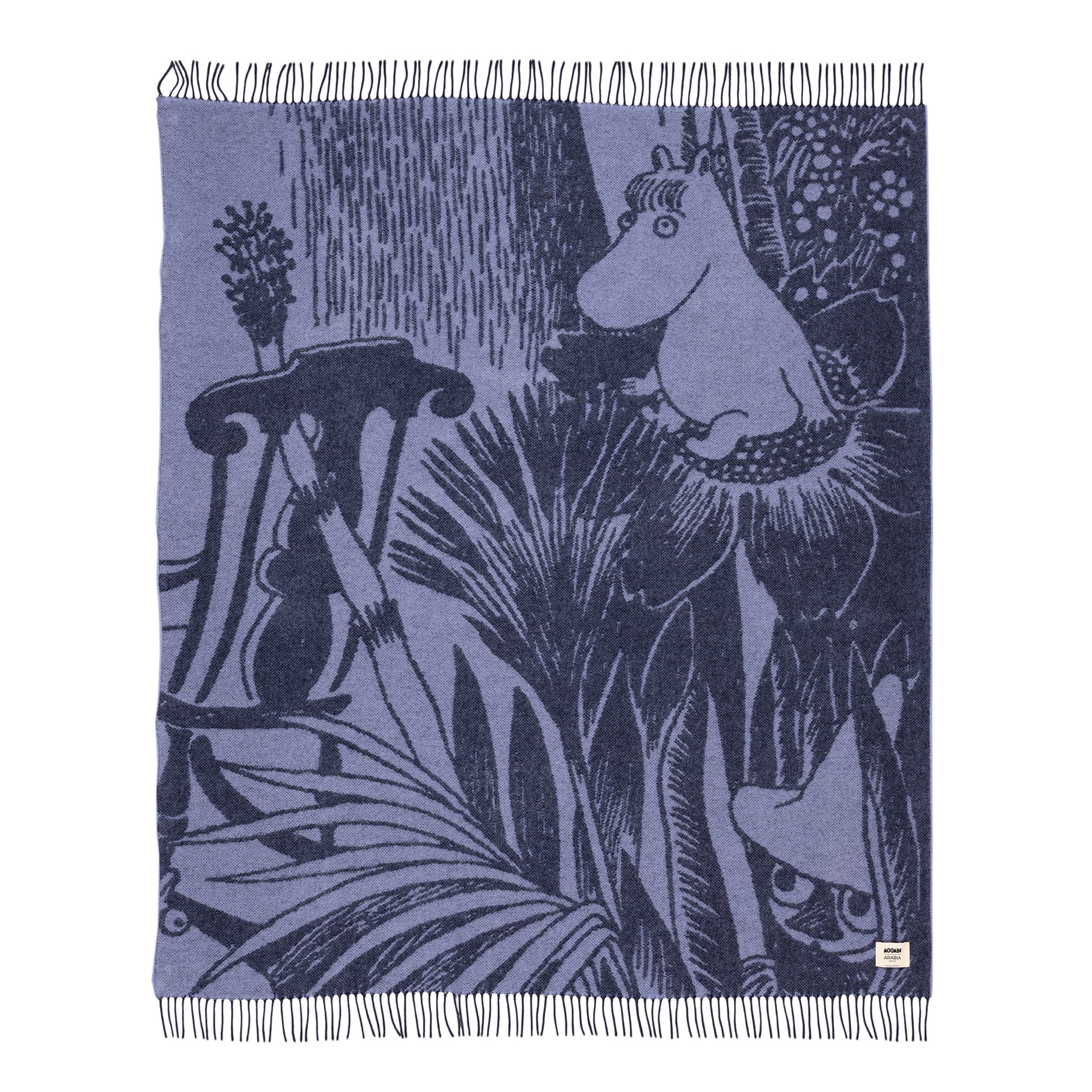 Moomin wool throw 130x170 Mystical Forest