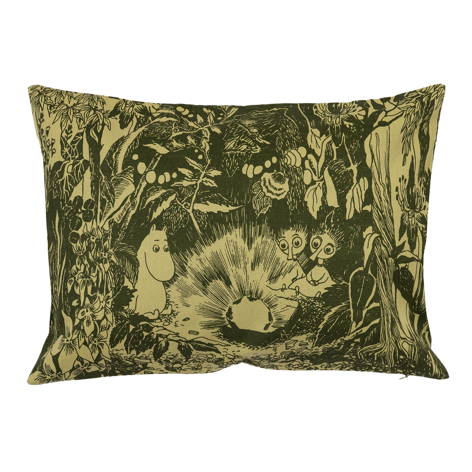 Moomin cushion cover 40x58cm Mystical Forest green
