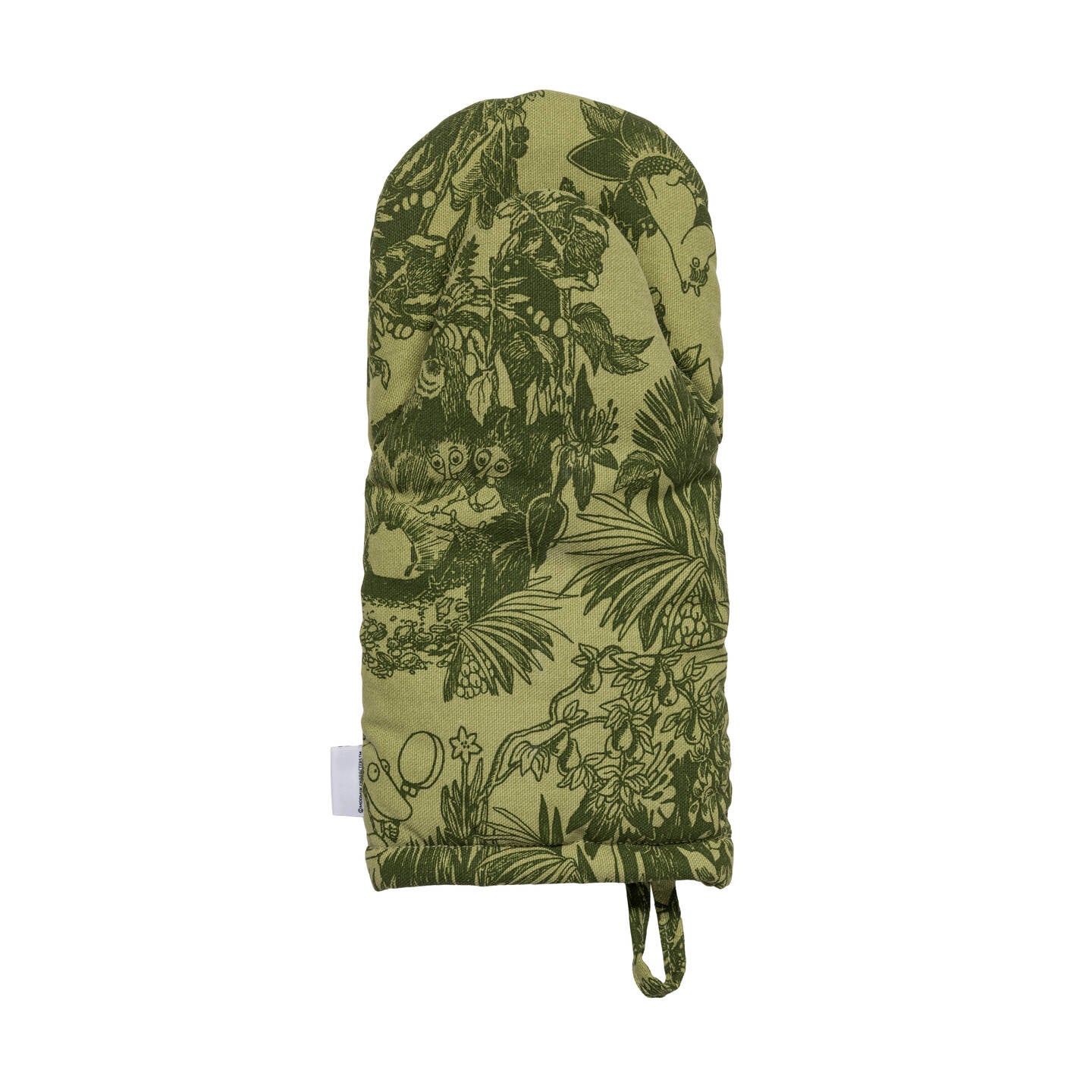 Moomin oven mitten 16x32cm Mystical Forest green