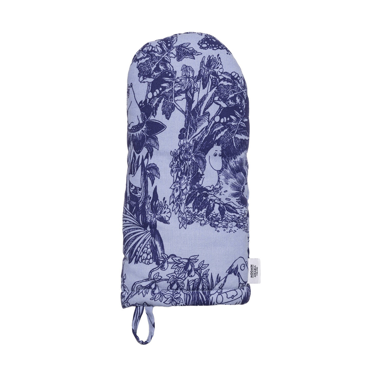 Moomin oven mitten 16x32cm Mystical Forest blue