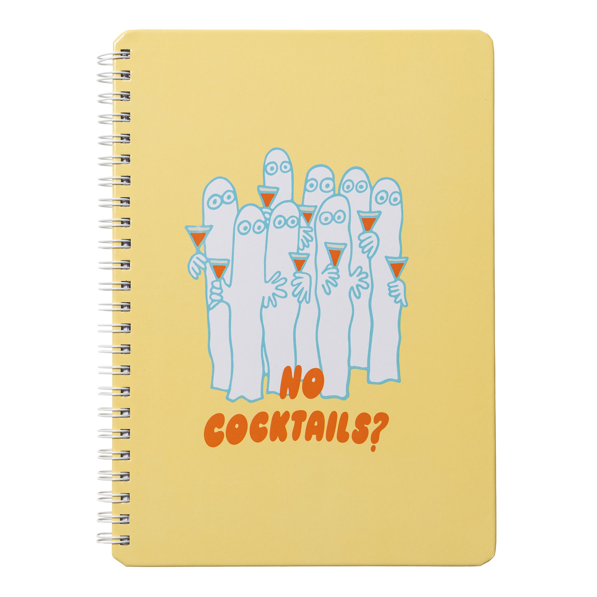 Yellow Party Queue notebook