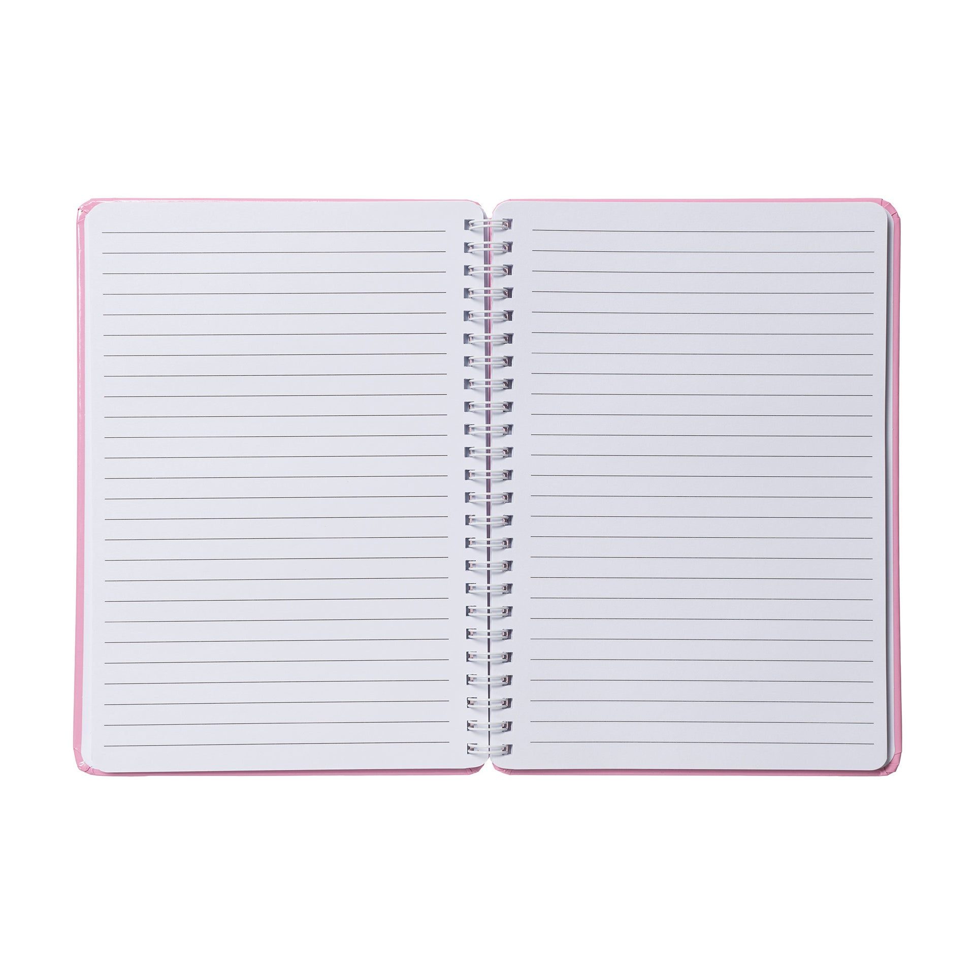 Muumi muistivihko Boss Lady - Open notebook with pink cover on a white background