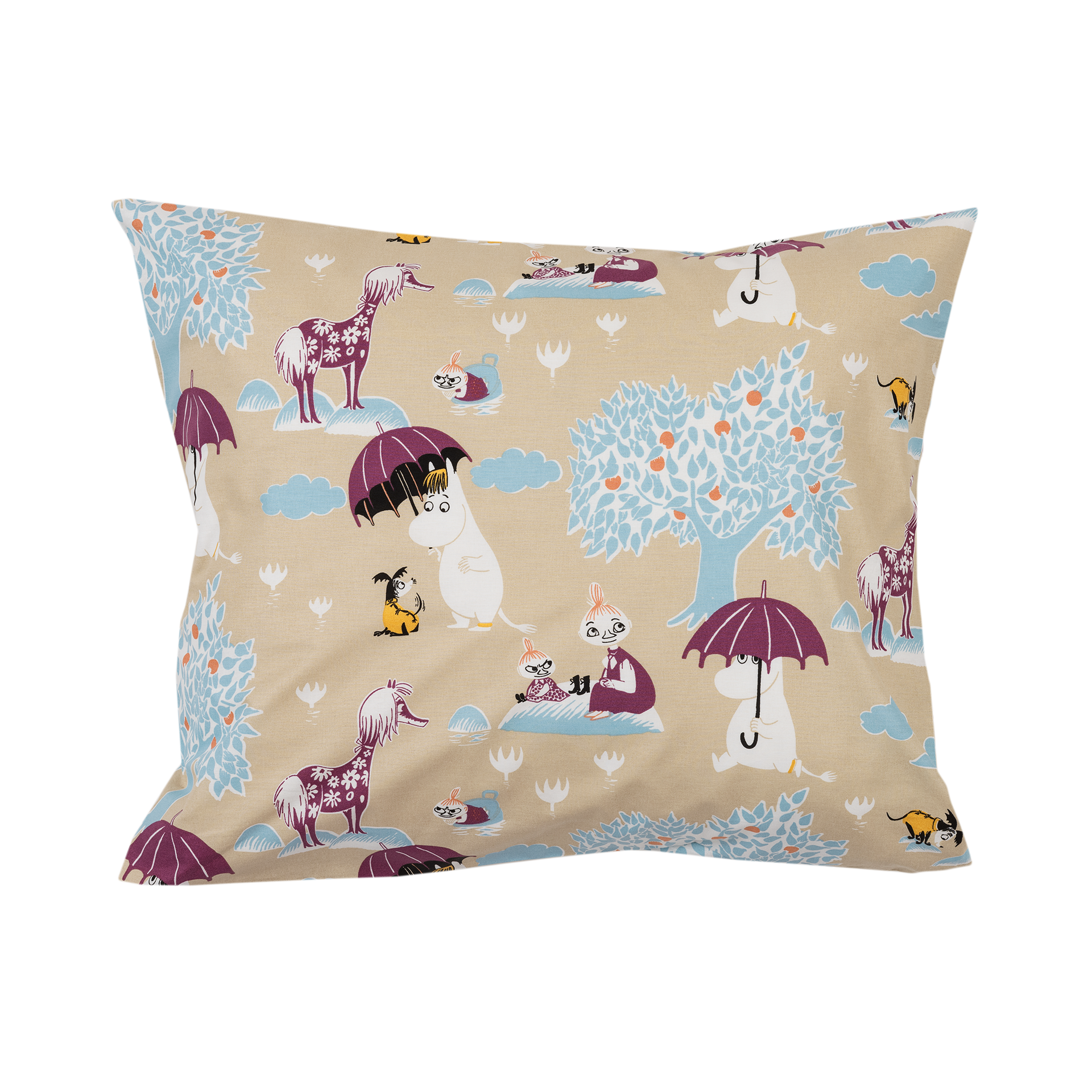 Moomin pillowcase 60x63cm Under The Umbrella