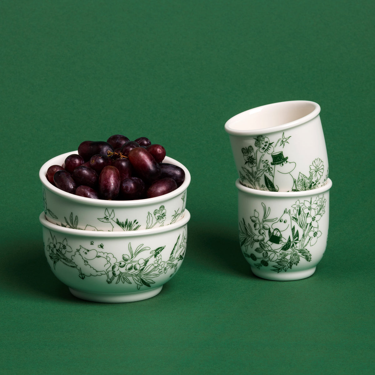 Moomin bowl 12cm Haru green
