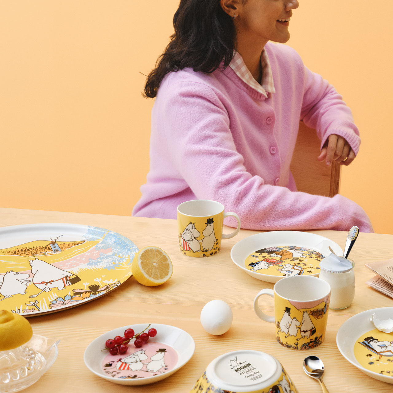 Moomin saucer 15cm Family time