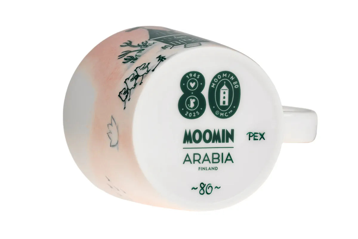 Moomin Arabia home mug numbering for 80-anniversary limited edition